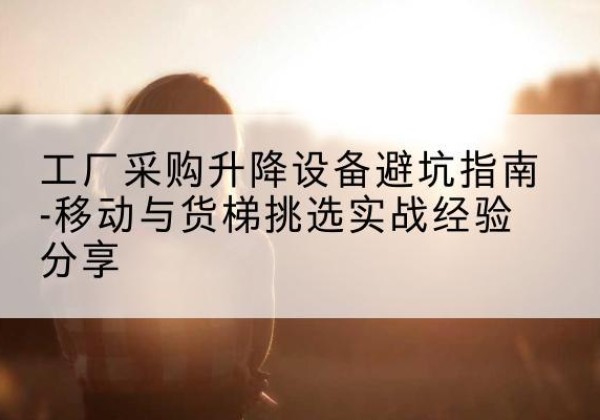 铜梁区移动式升降机怎么选-工厂采购升降设备避坑指南-移动与货梯挑选实战经验分享